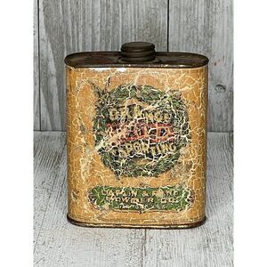 Vintage Laflin & Rand Orange Exta Sporting Gunpowder Tin